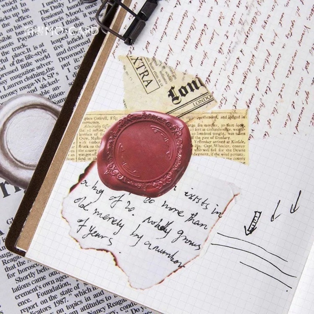 Faux Wax Seals, Mix Of Colors, 45 Deco Stickers - Picture 6 of 7